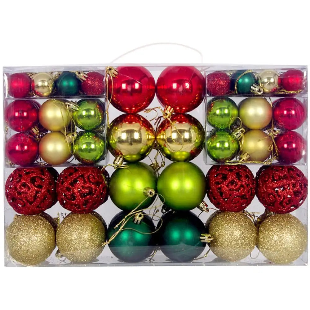 100pcs Christmas Decor Baubles Tree Xmas Balls Party Wedding Ornament Party Supplies Xmas Ornament Ball Xmas Baubles