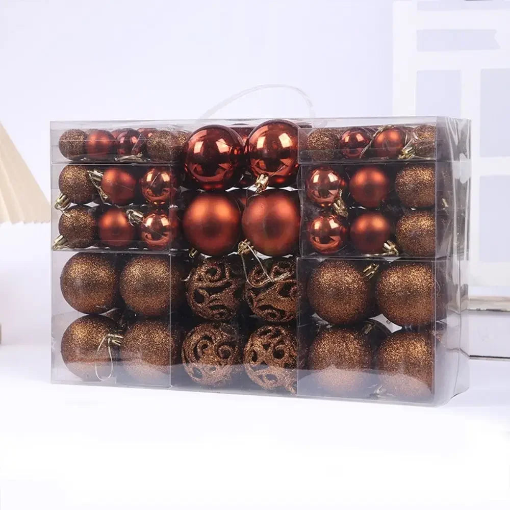 100pcs Christmas Decor Baubles Tree Xmas Balls Party Wedding Ornament Party Supplies Xmas Ornament Ball Xmas Baubles