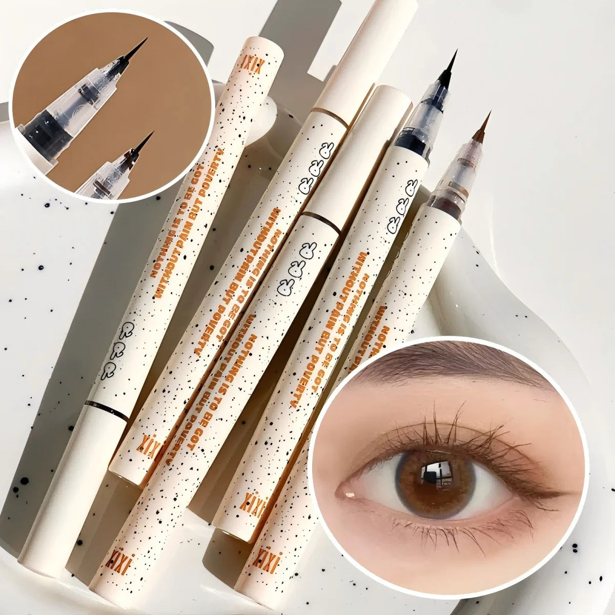 0.05mm slim eyeliner is smooth and durable, slim, quick-drying, long-lasting eyeliner, 4 colors, waterproof, non-smudging