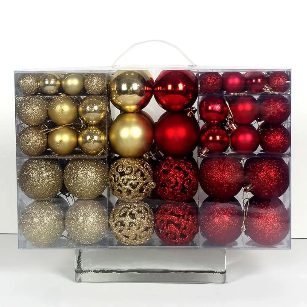 100pcs Christmas Decor Baubles Tree Xmas Balls Party Wedding Ornament Party Supplies Xmas Ornament Ball Xmas Baubles