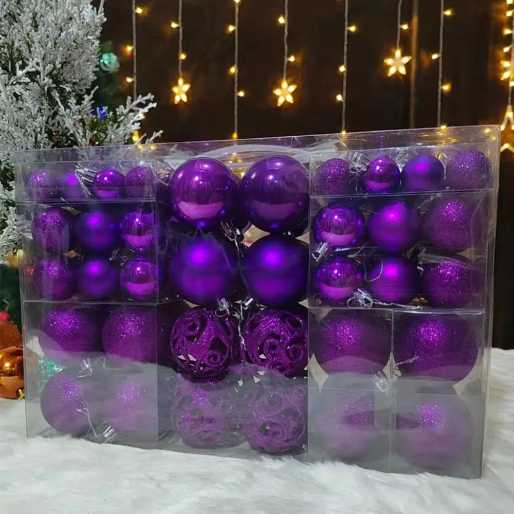 100pcs Christmas Decor Baubles Tree Xmas Balls Party Wedding Ornament Party Supplies Xmas Ornament Ball Xmas Baubles