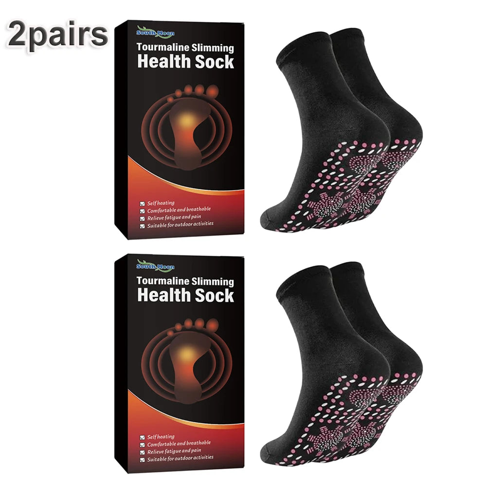 1/2pair Heated Socks, Self Heating Socks for Men Women,Massage Anti-Freezing for Fishing Camping Hiking Skiing and Foot Warmer