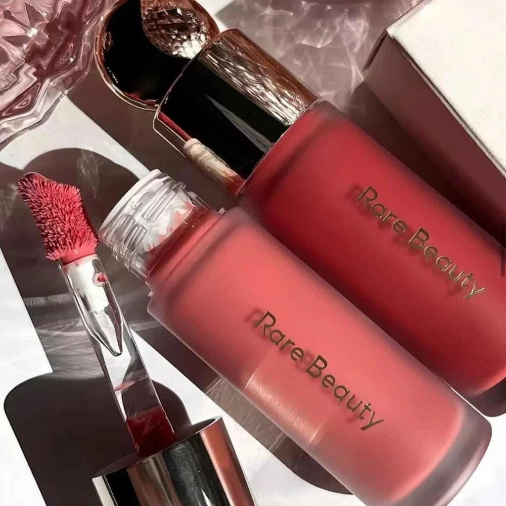 11 Color Matte Liquid Powder Blusher, Lip and Cheek Dual-Use Powder Blusher, Low Saturation, Natural Moisturizing Facial Makeup