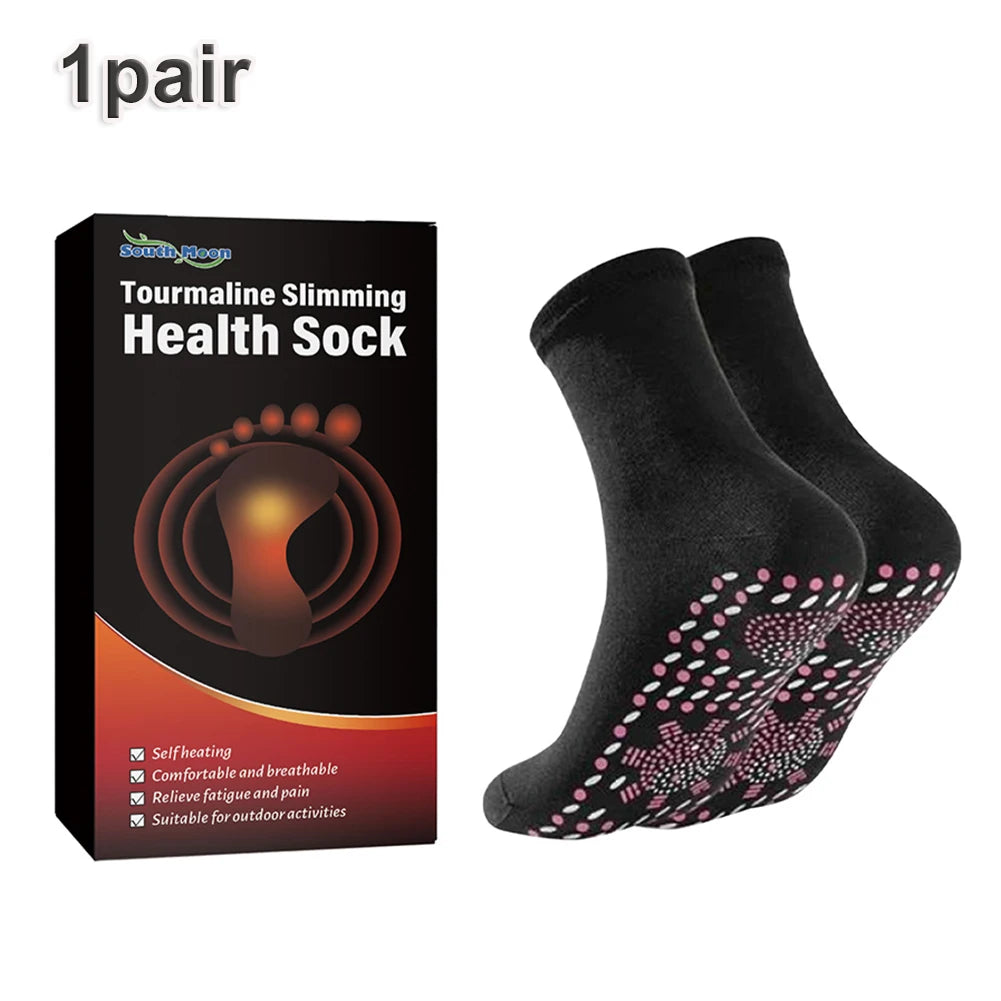1/2pair Heated Socks, Self Heating Socks for Men Women,Massage Anti-Freezing for Fishing Camping Hiking Skiing and Foot Warmer