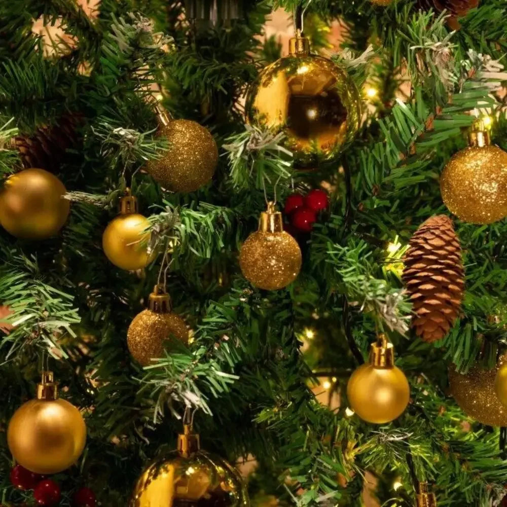 100pcs Christmas Decor Baubles Tree Xmas Balls Party Wedding Ornament Party Supplies Xmas Ornament Ball Xmas Baubles